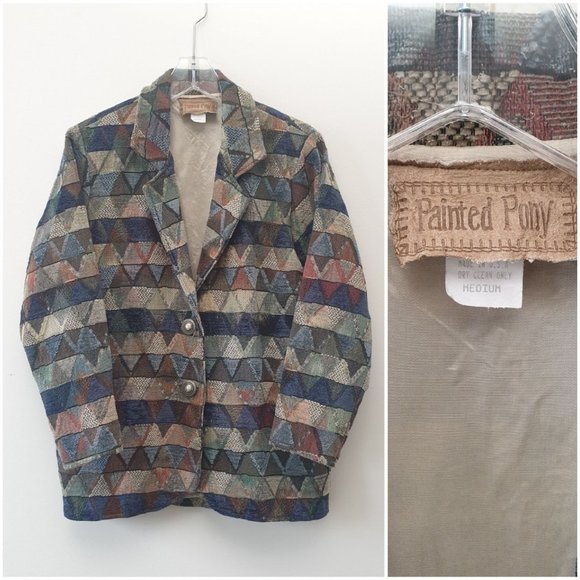 VINTAGE TAPESTRY BLAZER - PAINTED PONY - Picture 5 of 5